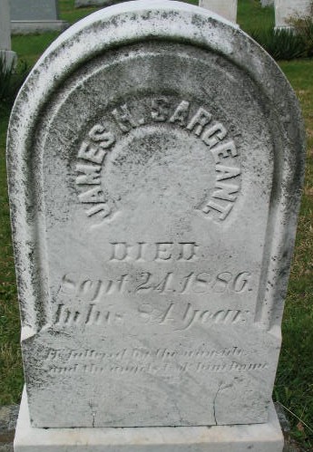 James H. Sargeant tombstone