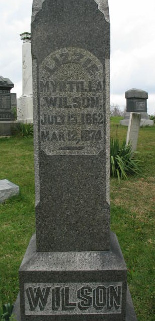 Lizzie Myrtilla Wilson tombstone