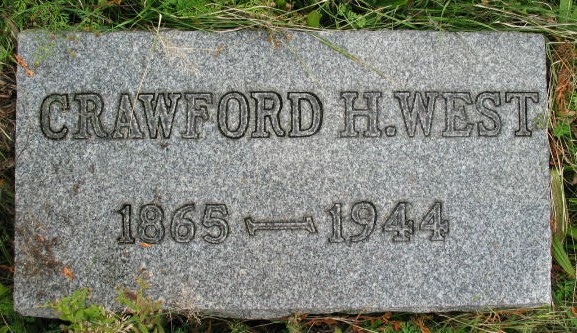 Crawford H. West tombstone