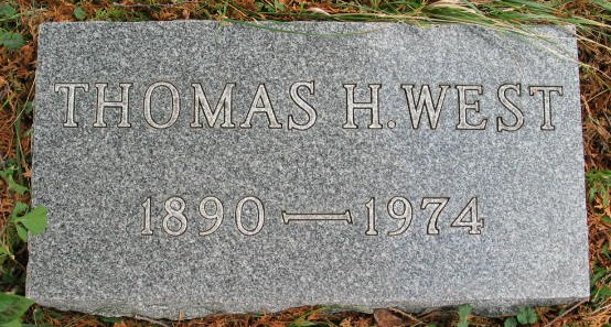Thomas H. West tombstone