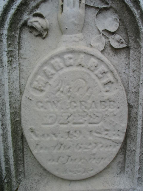 Margaret Crabb tombstone