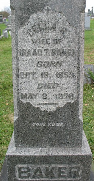 Oella R. Baker tombstone
