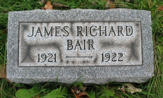 James Richard Bair tombstone