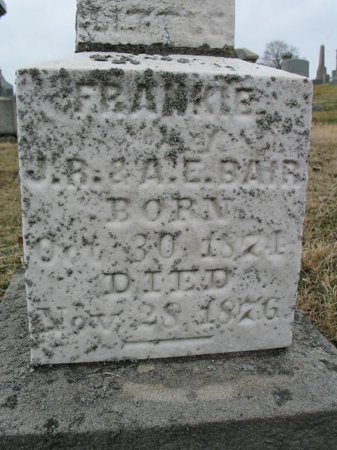 Franki Bair tombstone