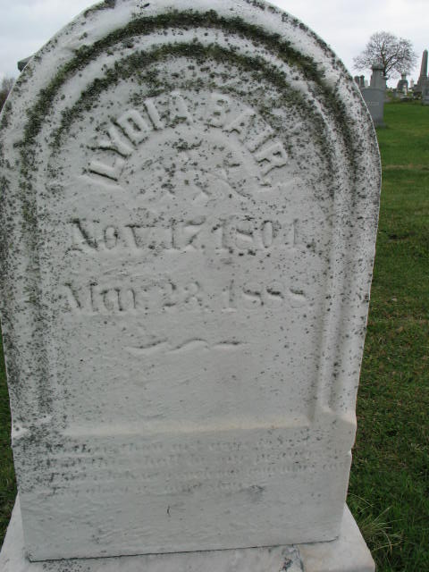 Lydia Bair tombstone