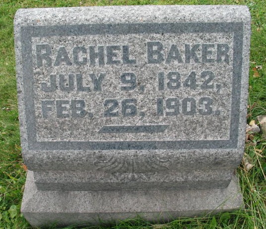 RAchel Baker tombstone