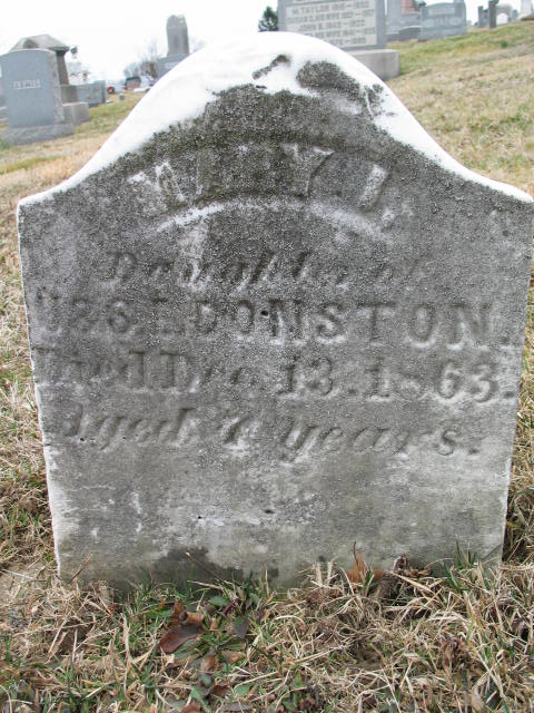 Mary J. Donston tombstone