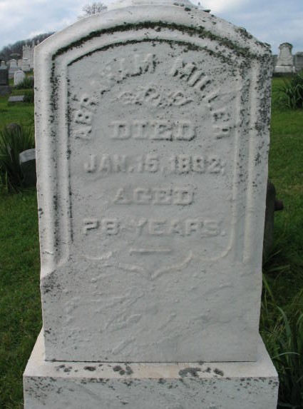 Abraham Miller tombstone