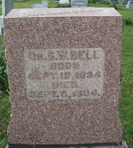 G. W. Bell tombstone