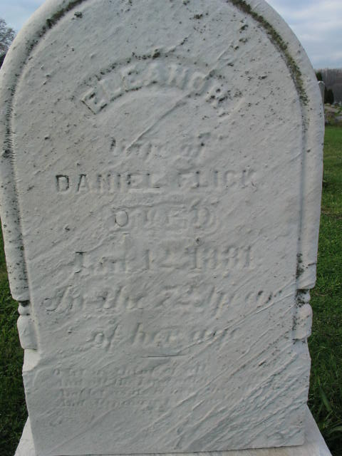 Eleanor Flick tombstone