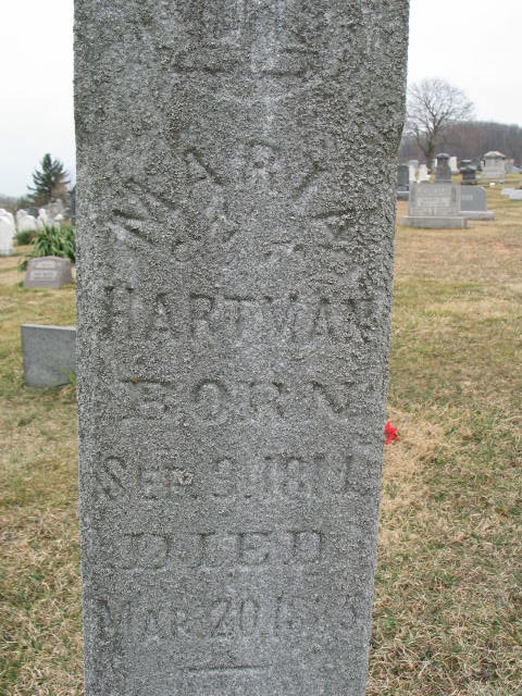 Maria Hartman tombstone