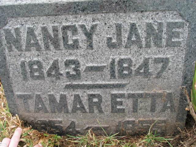 Nancy Jane Scott tombstone