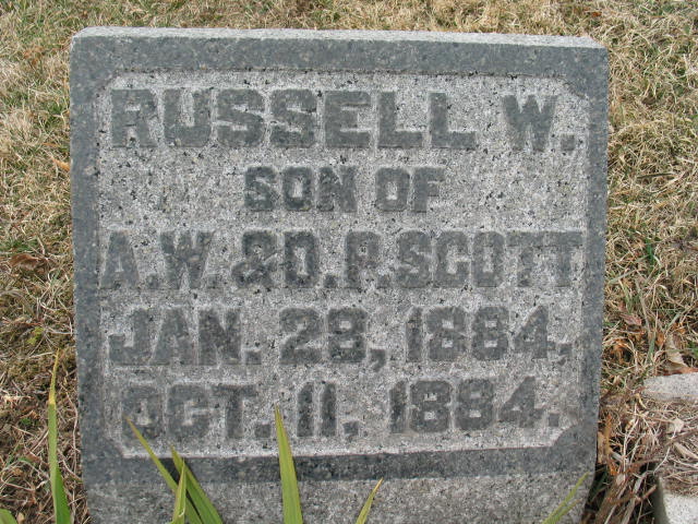 Russel Scott tombstone