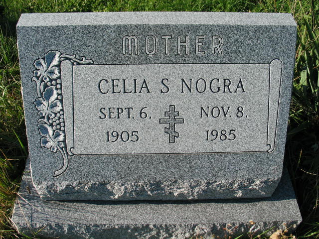 Celia S. Nogra tombstone