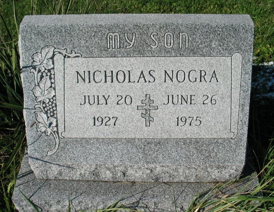 Nicholas Nogra tombstone