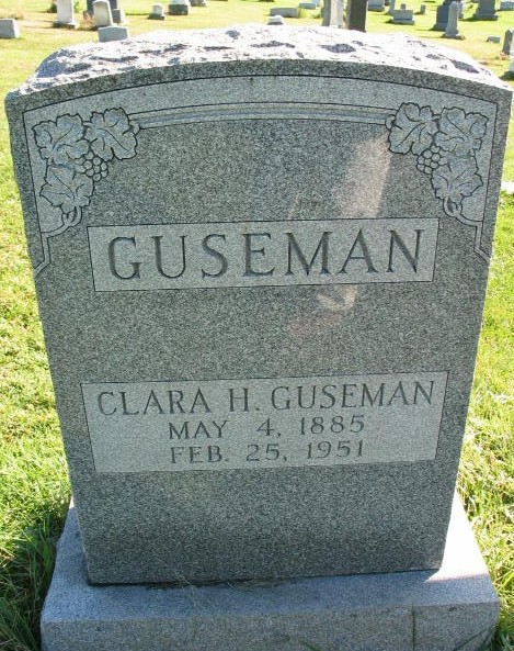 Clara H. Guseman tombstone