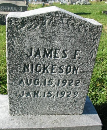 James F. Nickeson tombstone
