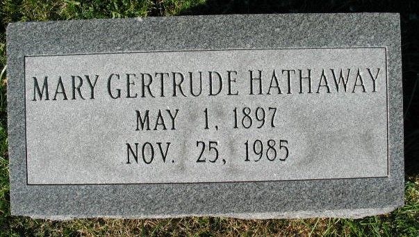 Mary Gertrude Hathaway