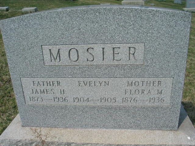Jamed H. Evelyn, Flora M. Mosier