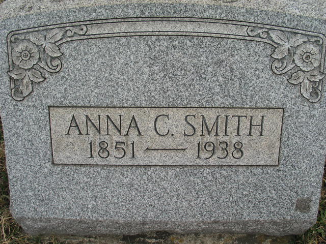 Anna C. Smith tombstone