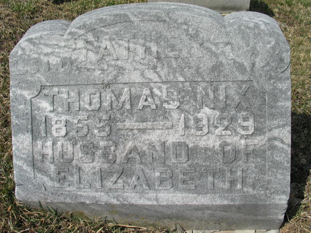 Thomas Nix tombstone