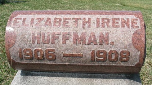 Elizabeth Irene Huffman tombstone
