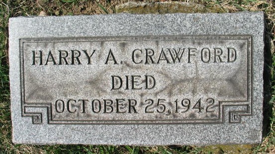 Harry A. Crawford tombstone