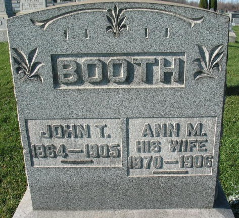 Ann M. Booth tombstone