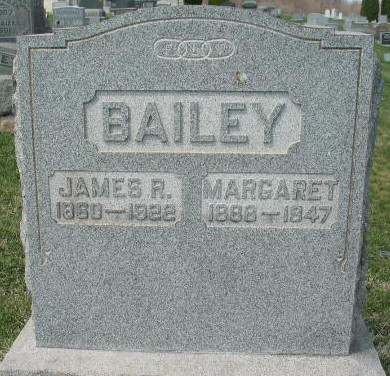 Margaret Bailey tombstone