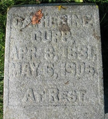 Catherine Cupp tombstone