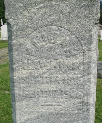 Elijah Hawkins tombstone