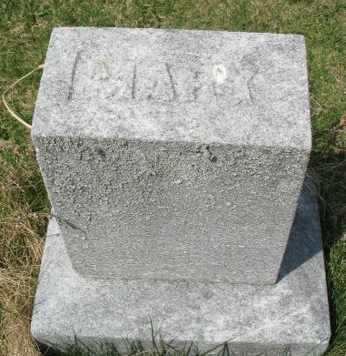 Mary E. Regester tombstone