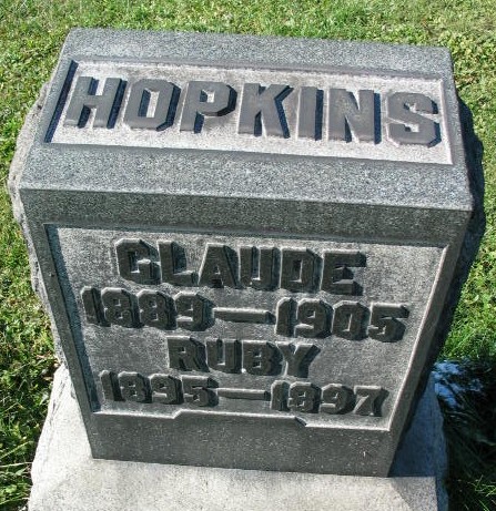 Ruby Hopkins tombstone