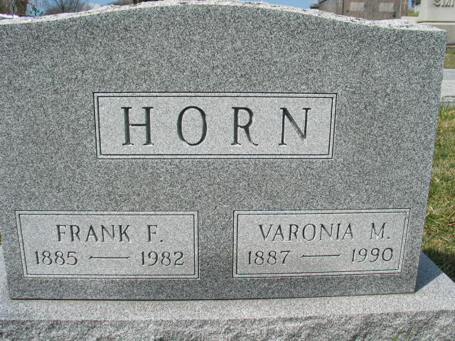 Frank F. Horn tombstone