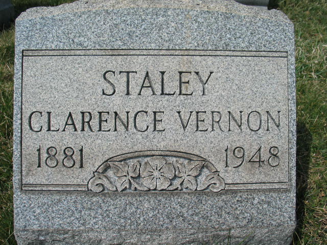 Clarence Vernon Staley tombstone