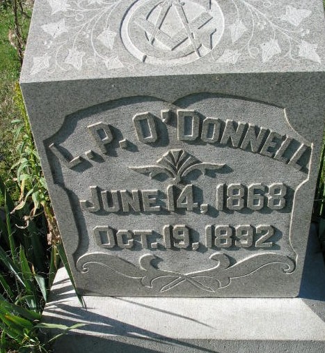 L. P. O'Donnell tombstone