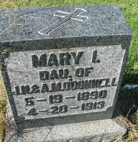 Mary I O'Donnell tombstone