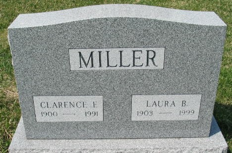 Clarence E. Miller tombstone