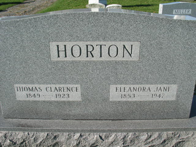 Eleanora Jane Horton tombstone