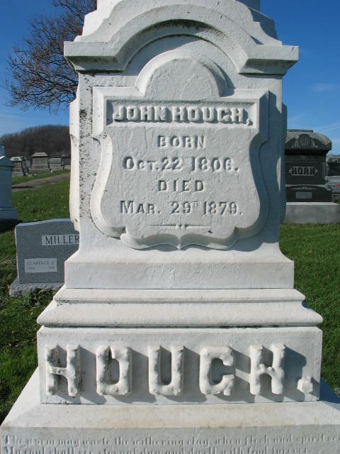 John Hough tombstone