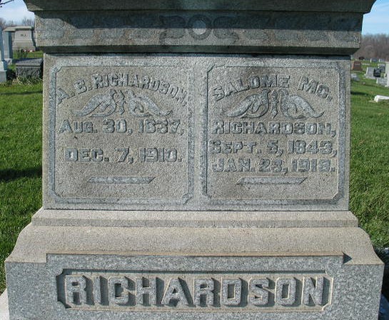 Salome Mc. Richardson tombstone