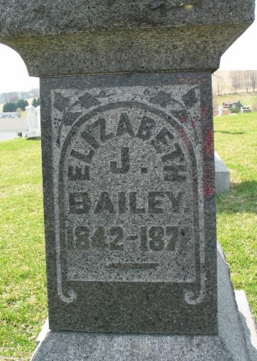 Elizabeth J. Bailey tombstone