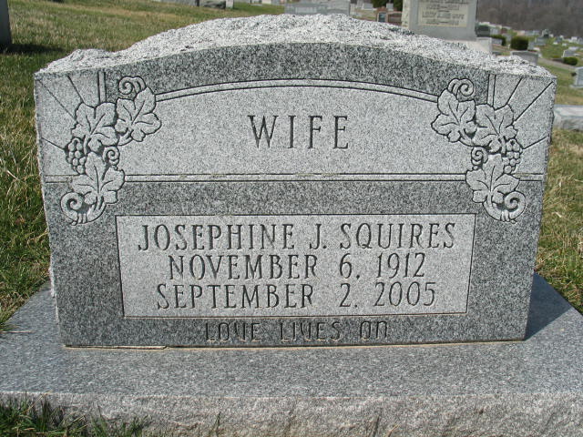 Josephine J. Squires tombstone