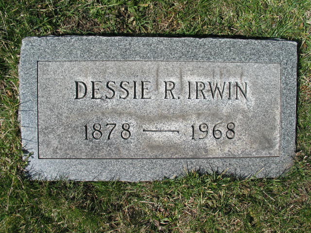 Dessie R. Irwin tombstone