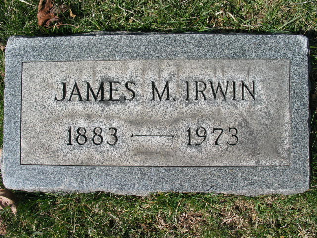 James M. Irwin tombstone