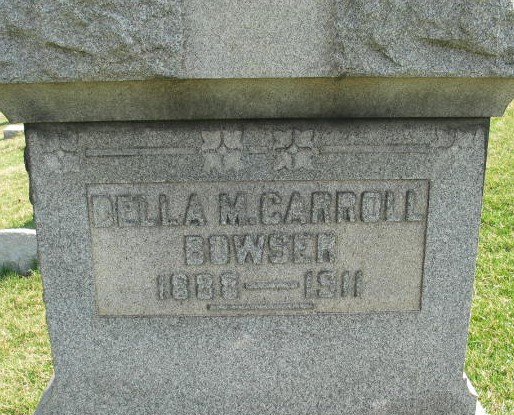 Della M. Carroll Bowser tombstone