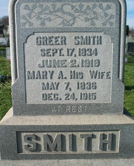Greer Smith tombstone