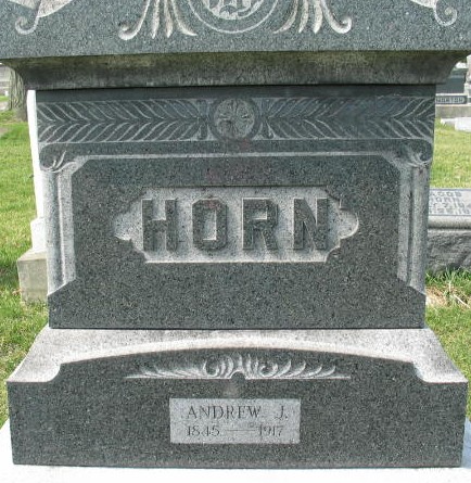 Andrew J. Horn tombstone