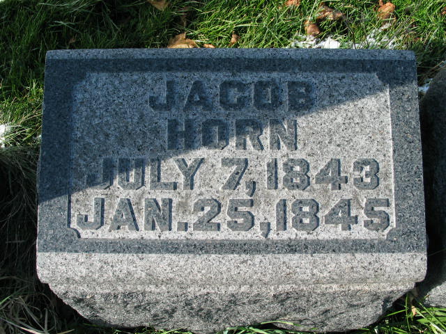 Jacob Horn tombstone