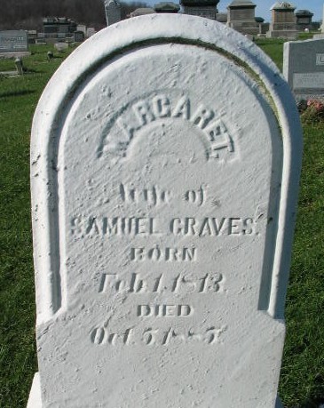 Margaret Graves tombstone